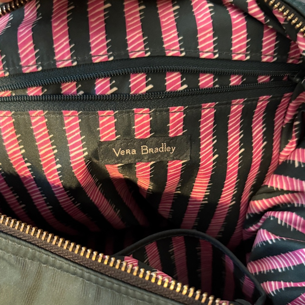Vera Bradley Teal and Black Nylon Tote Bag - Picture 10 of 10